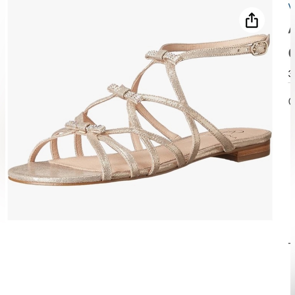 Adrianna Papell Women's Glittering Silver Sandals Size 5.5